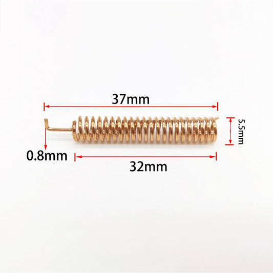 High Gain 433Mhz Helical Metal Antenna 2DBI 433.92Mhz Copper Set-top Box Internal Spring Antenna