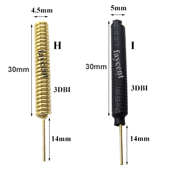 433.92mhz Spring Antenna Internal Spiral Antenna Wireless Transceiver Module Data Transmission 433MHz 470MHz Antenna