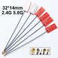 32*14mm 2.4g/ 5G / 5.8G Built-in Internal Wireless Wifi Network Card Router Laptop PCB Antenna