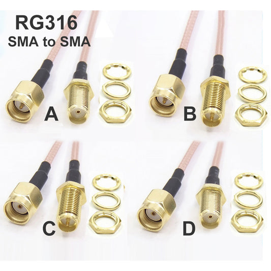 SMA Male to SMA Female Connection Cable Antenna Extension Cable Coaxia Cable RG316