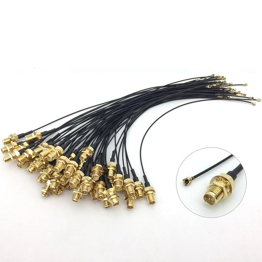 RP-SMA-KE to IPX IPEX Coaxial Cable Wireless Router Network Card Module Jumper Wire RG1.13 Cable