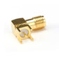 Right Angle 90 Degree ( SMA-KWE ) PCB Mount Connector RF Adapter SMA Female Thru Hole plug Connector